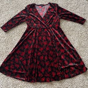 Torrid dress covered in roses